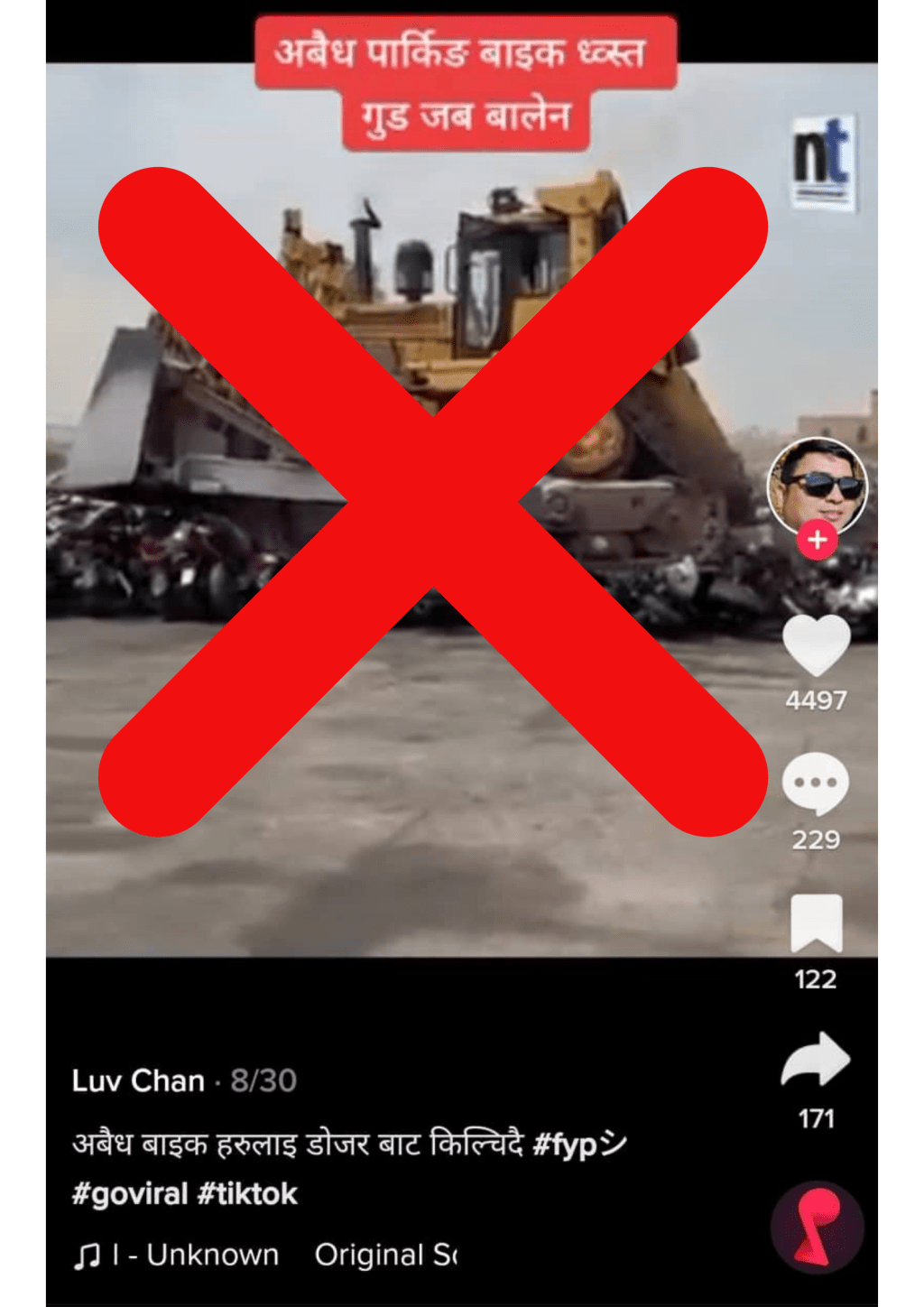 TikTok user falsely claims mayor Shah ordered illegally parked bikes&nbsp;crushed