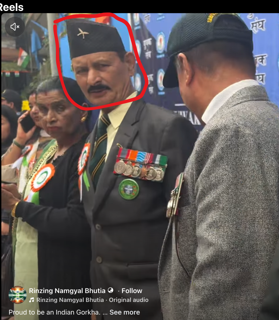photo comparison of viral video and another part of event posted on Facebook